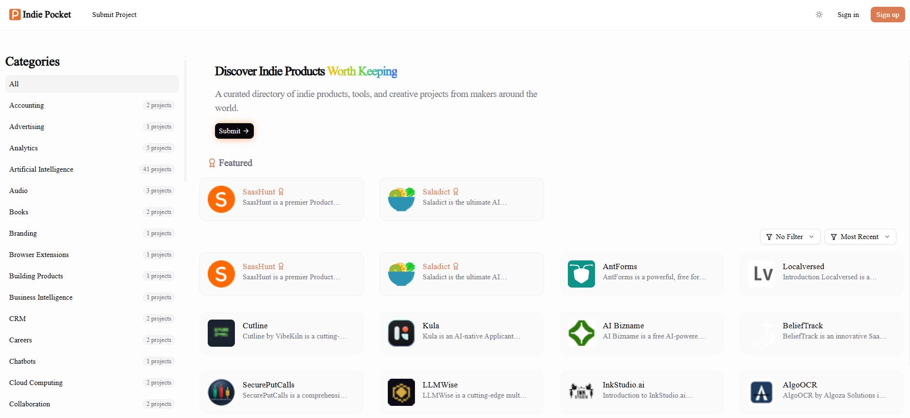 Indie Pocket screenshot 1
