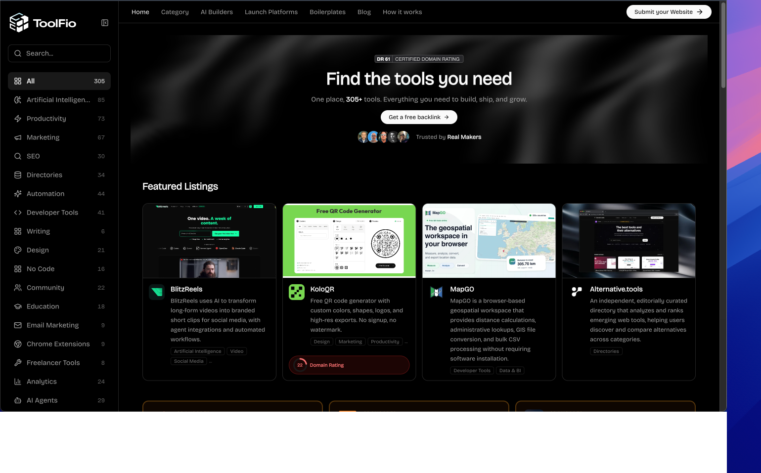 Toolfio screenshot 1