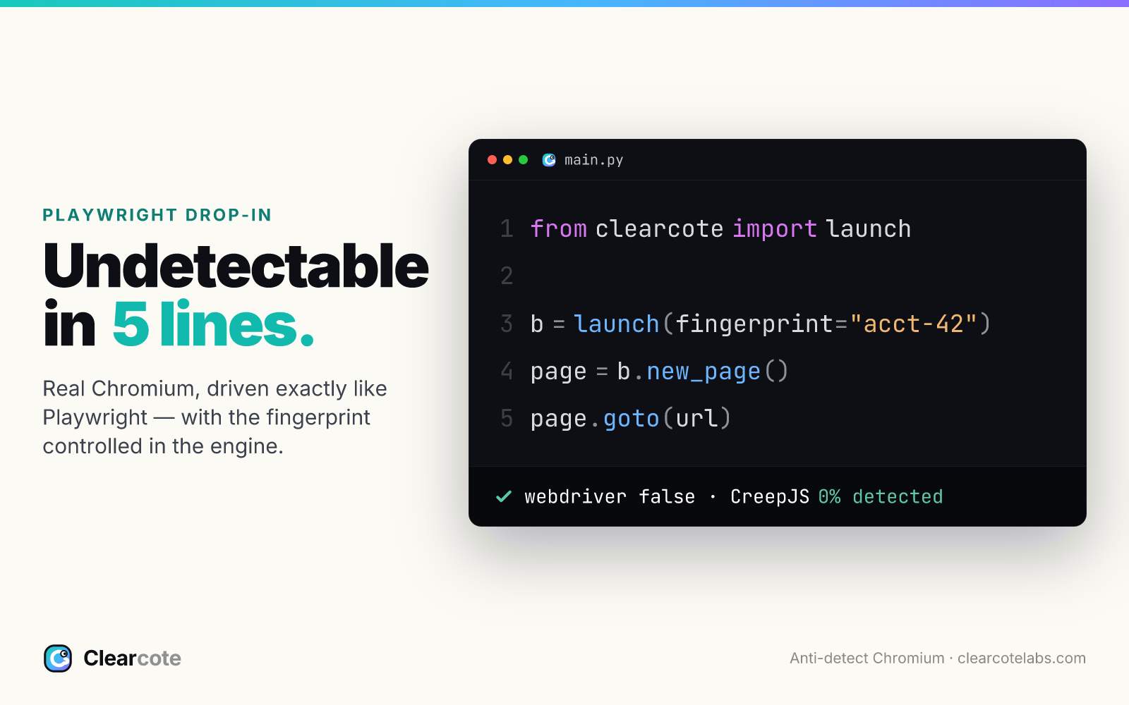 Clearcote screenshot 1