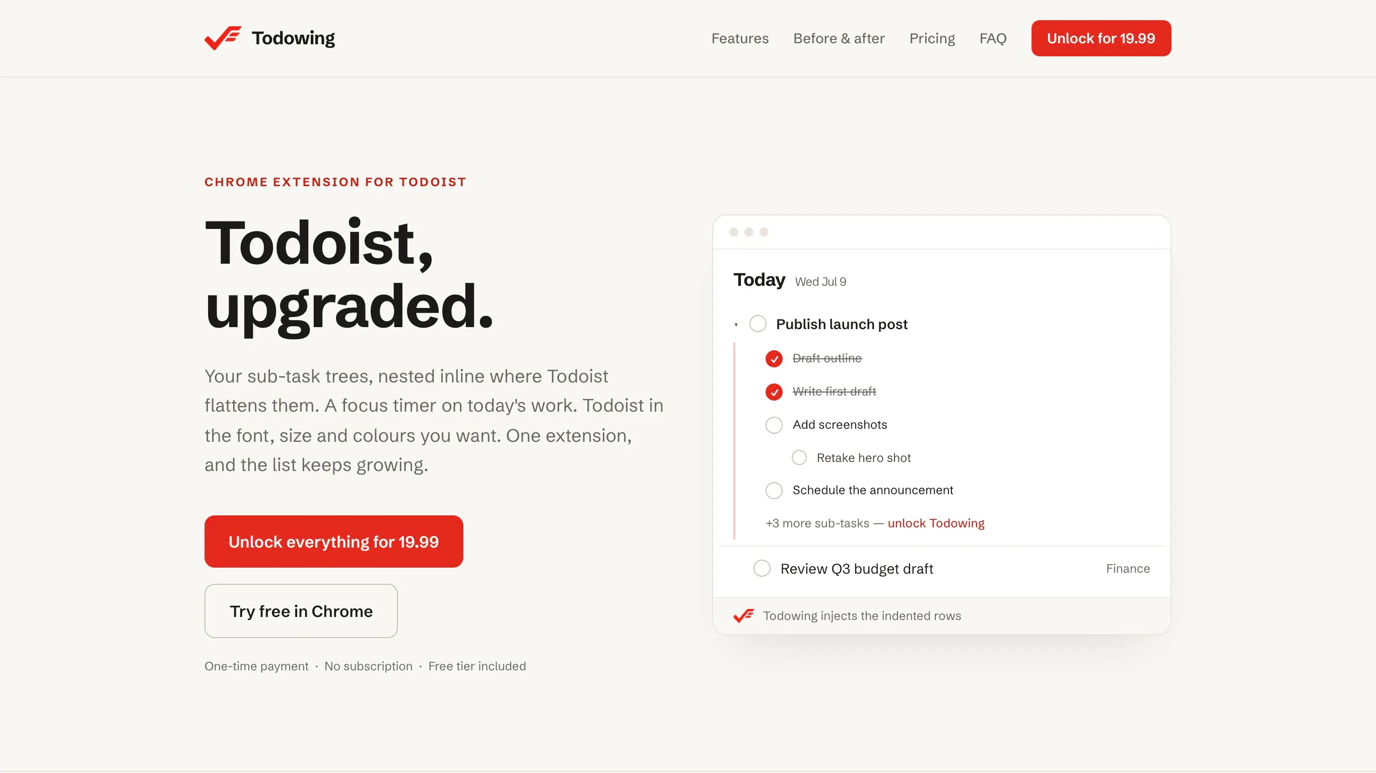 Todowing screenshot 1