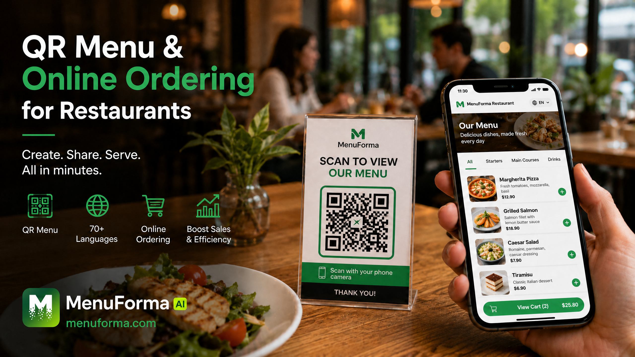 MenuForma – QR Menu & Online Ordering screenshot 1