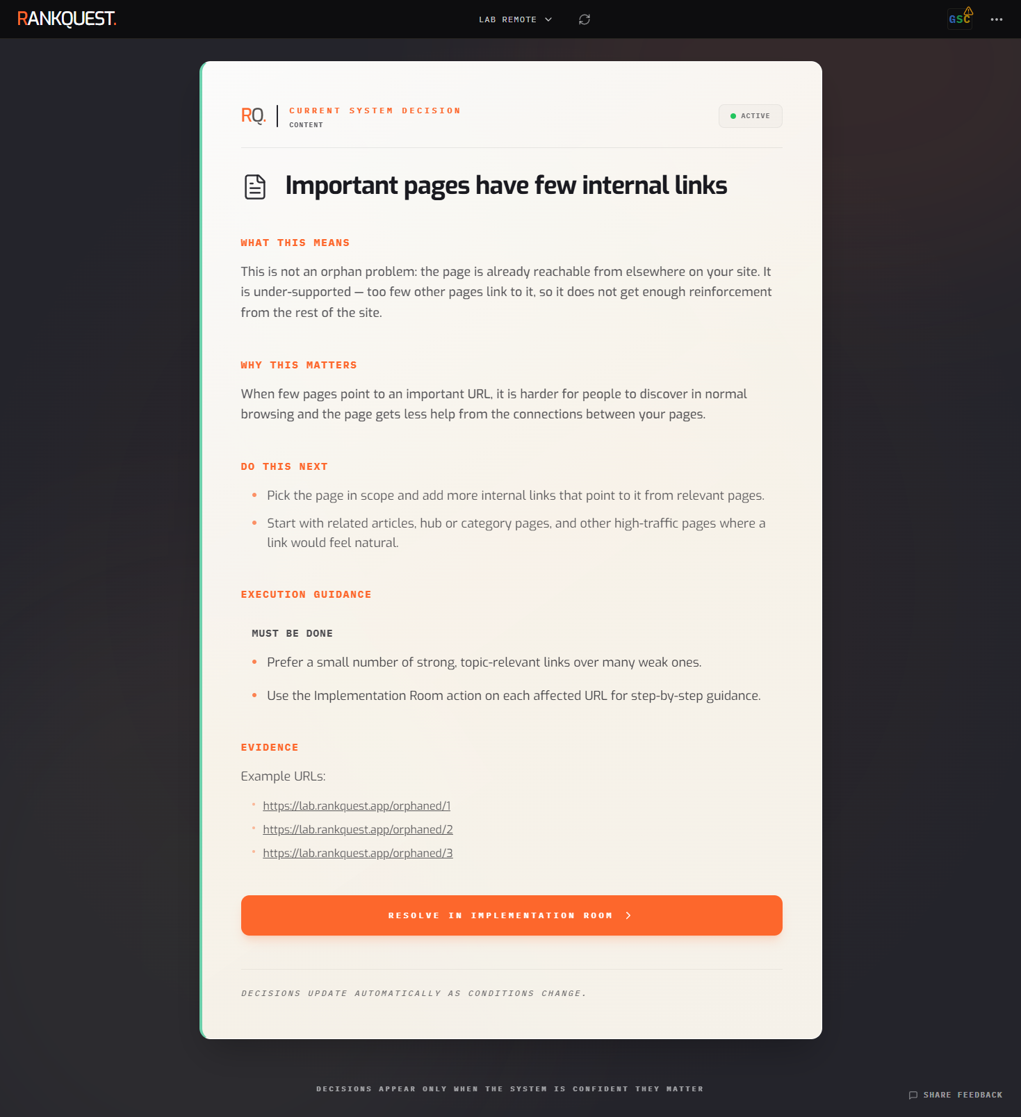 RankQuest screenshot 2