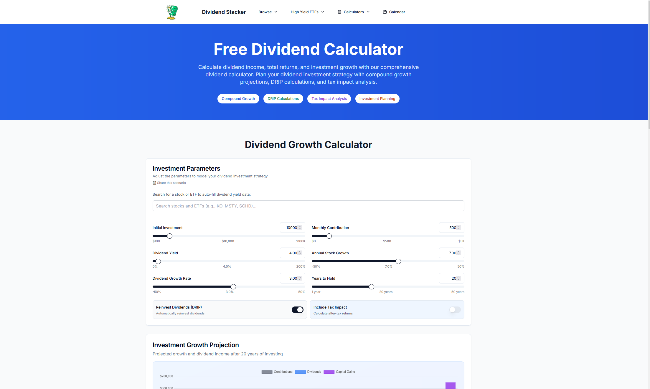 Dividend Stacker screenshot 4