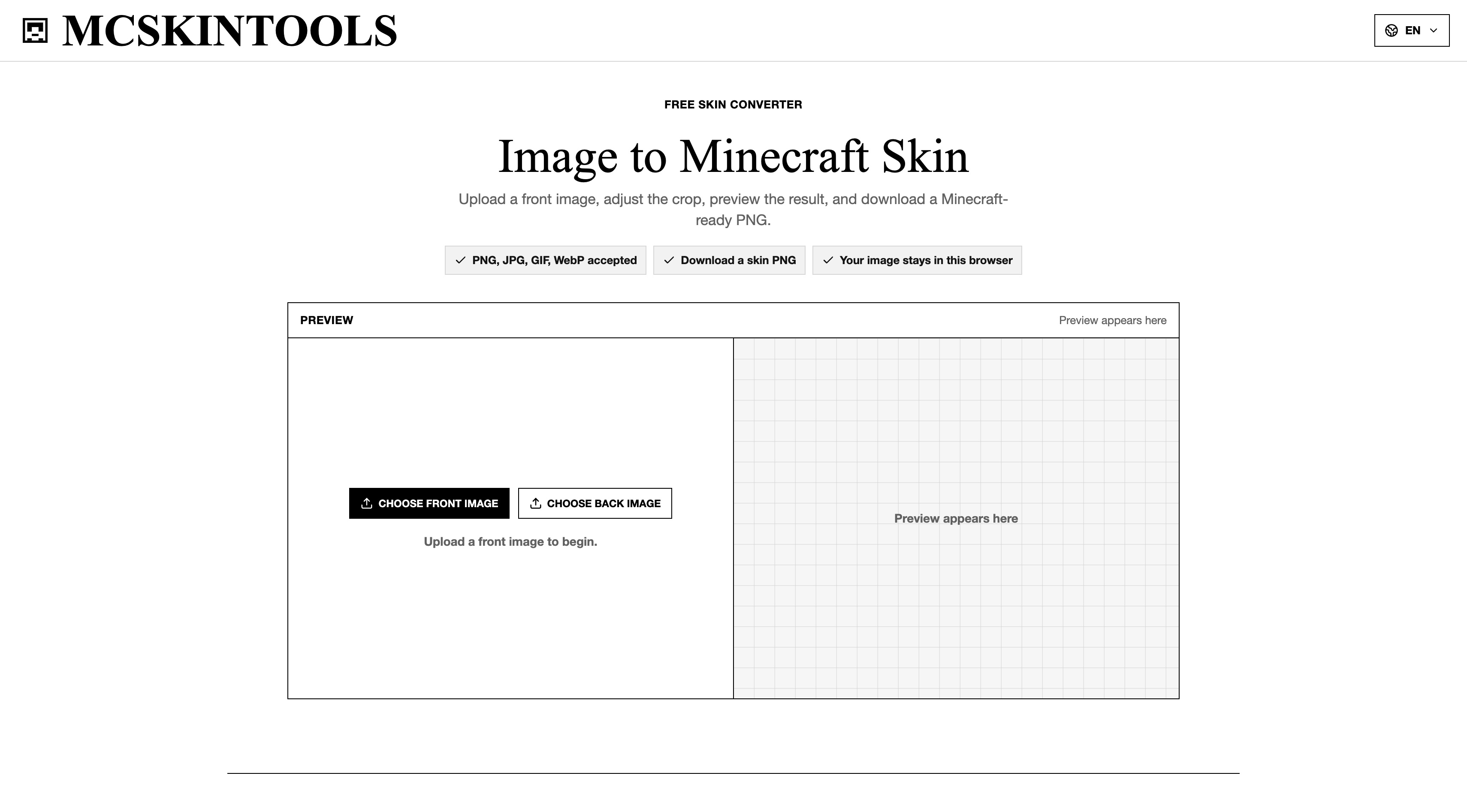 MCSkinTools screenshot 1