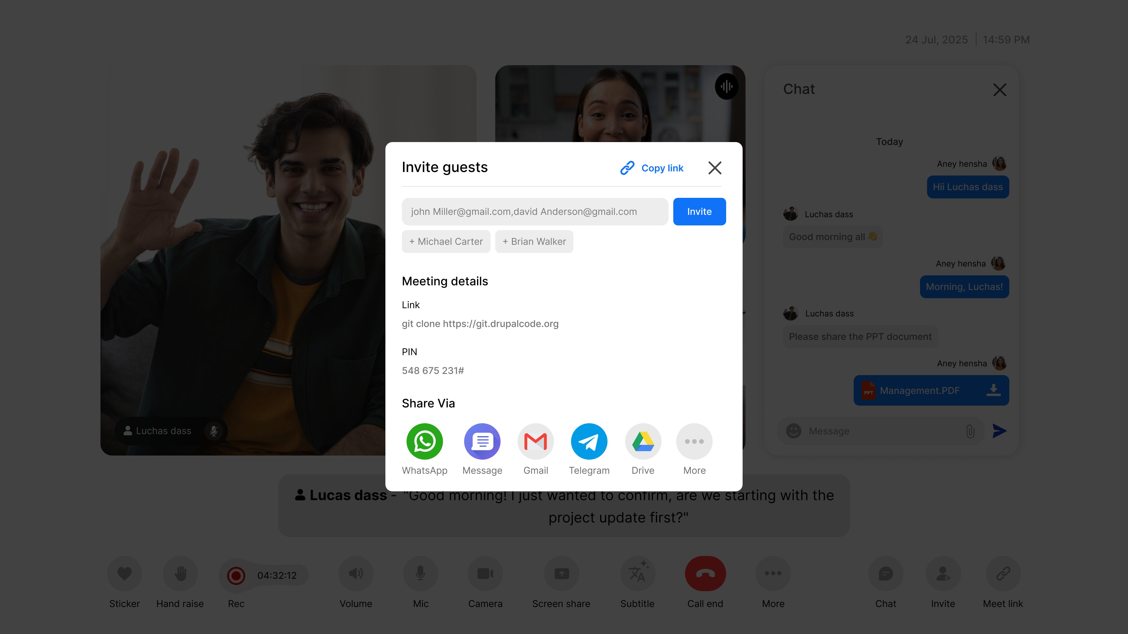 MirrorFly Video Call API & SDK screenshot 1