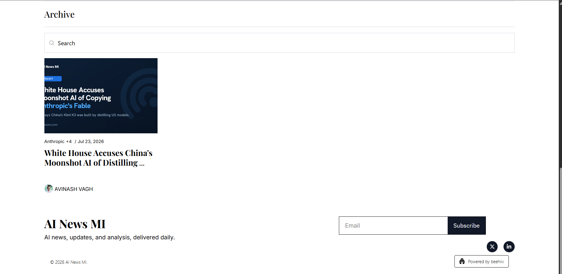 AI News MI screenshot 1