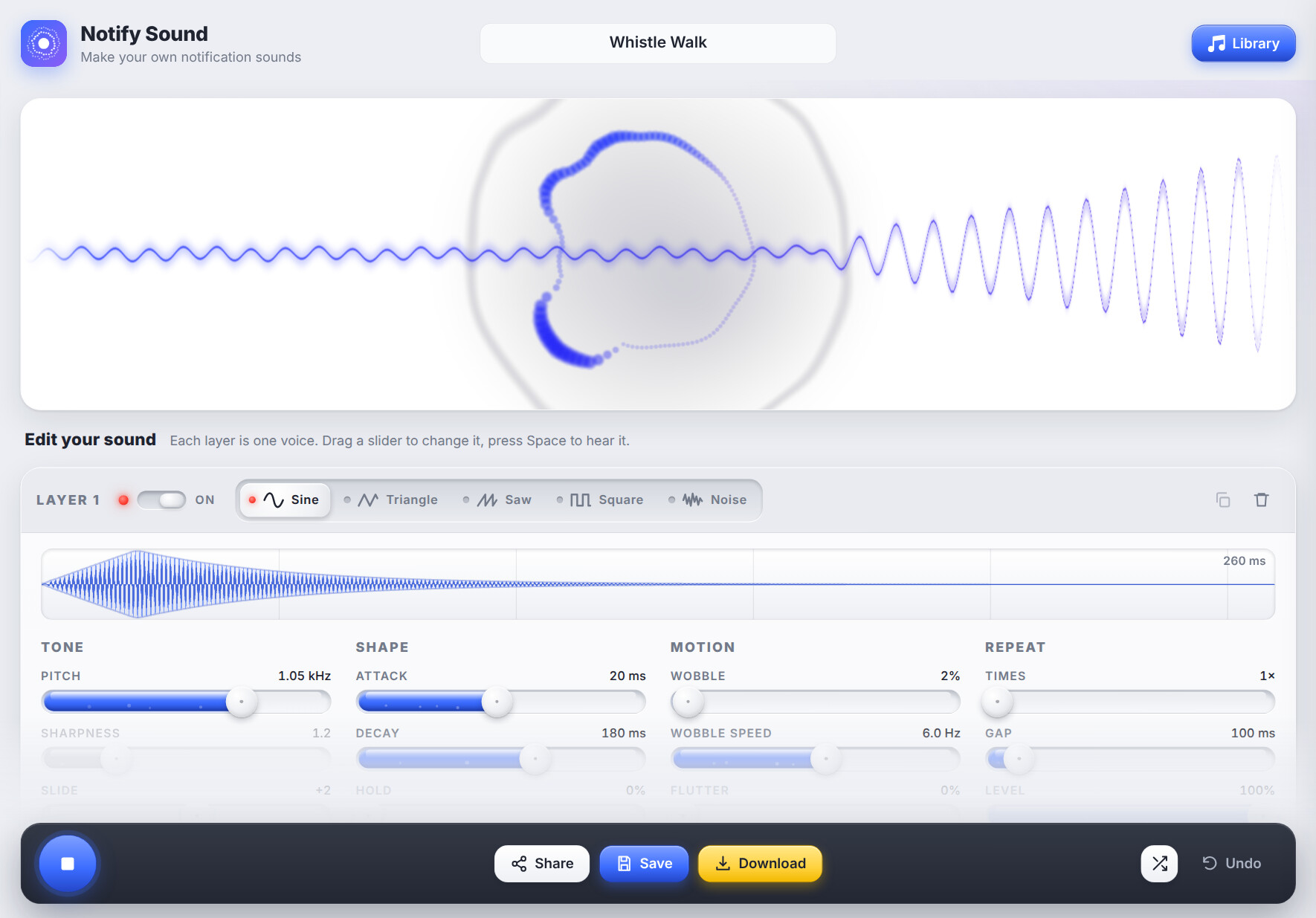 Notify Sound screenshot 1