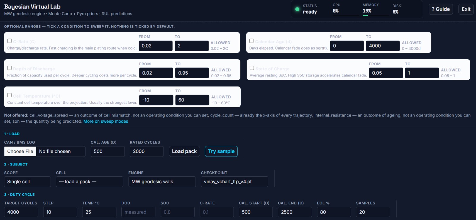 Bayesian Virtual Lab screenshot 2