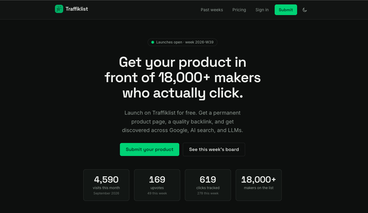TraffikList screenshot 1