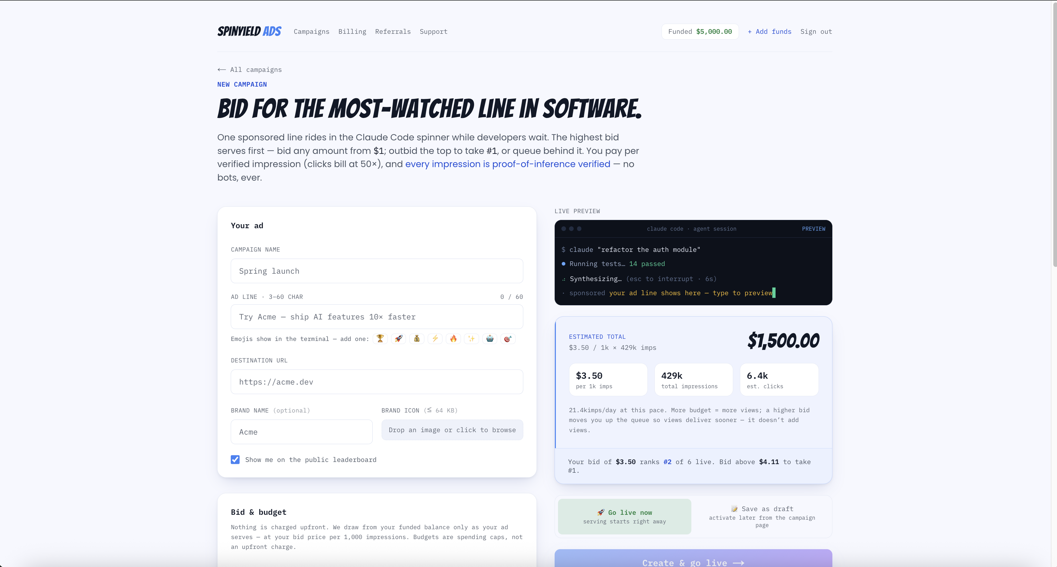 Spinyield screenshot 2
