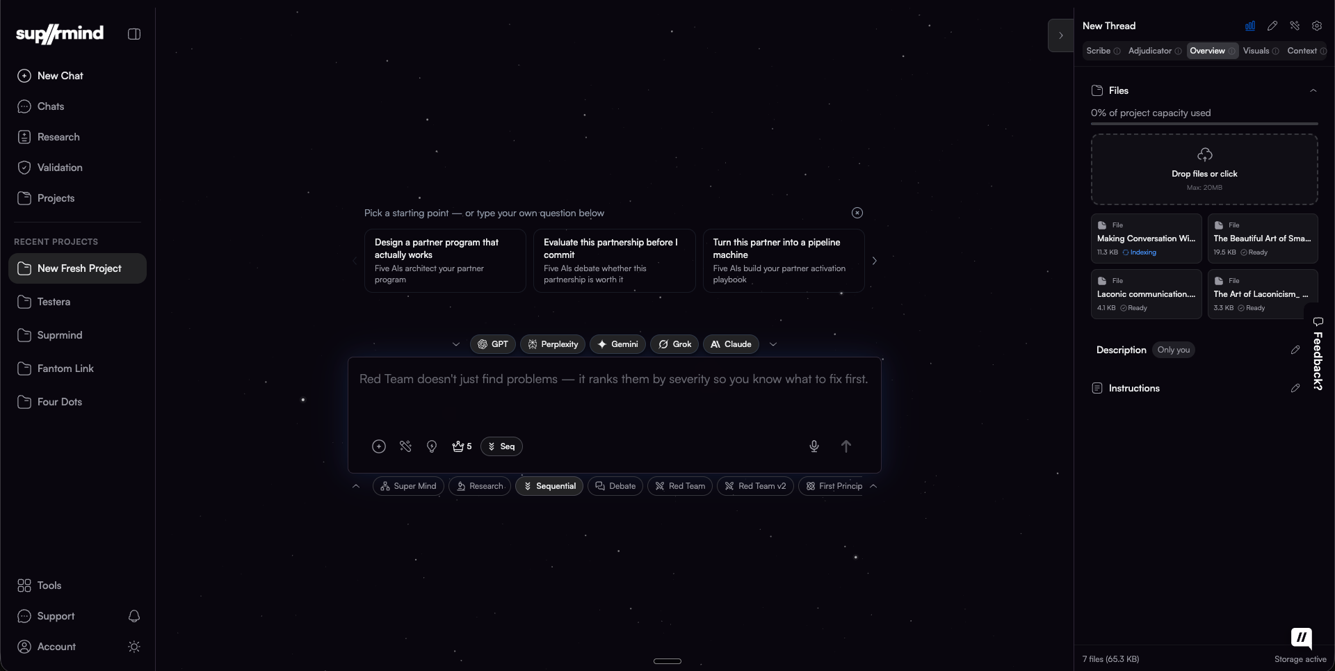 Suprmind screenshot 3