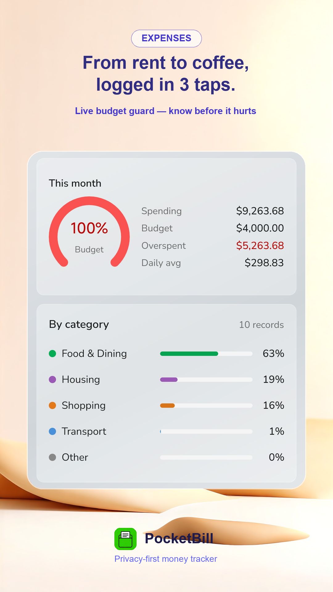 PocketBill screenshot 4