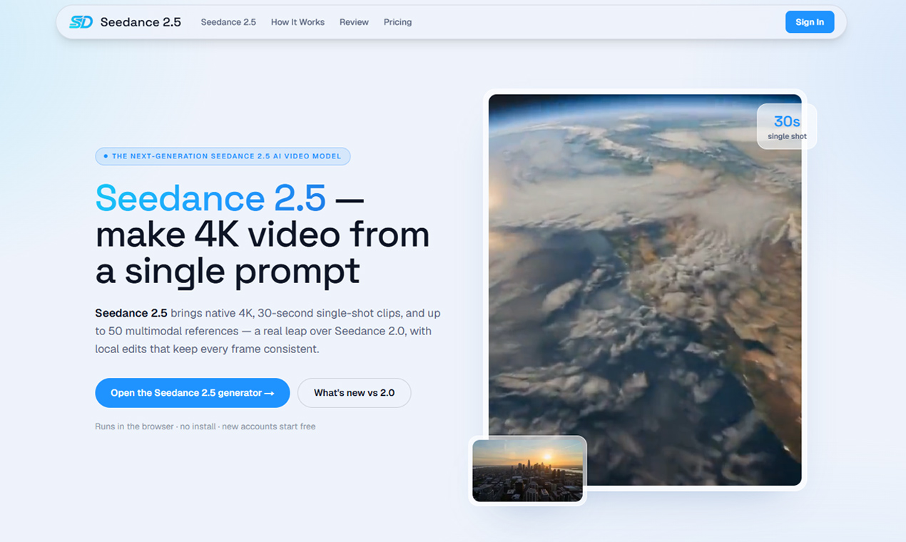 Seedance 2.5 screenshot 1