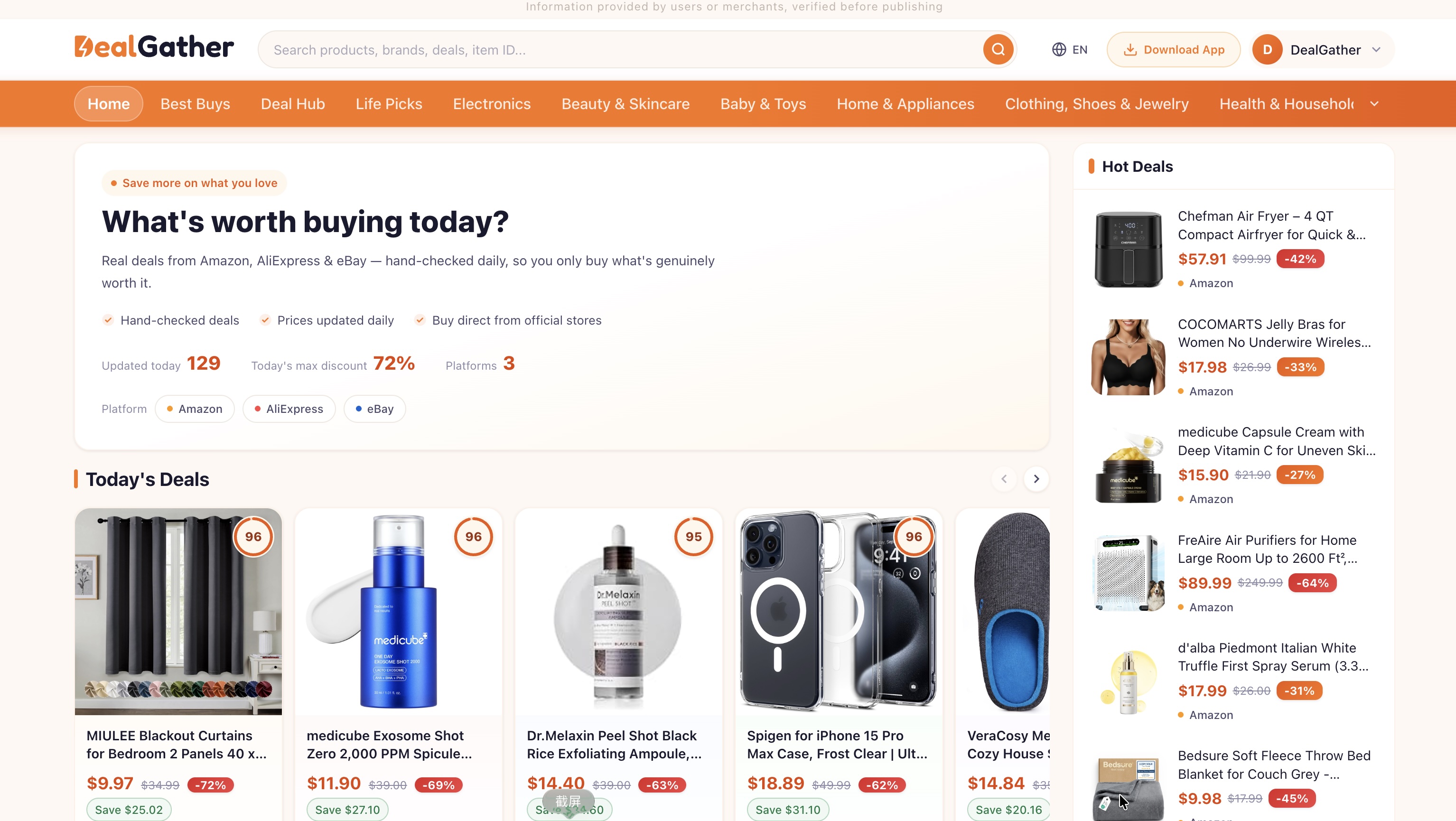 DealGather screenshot 1
