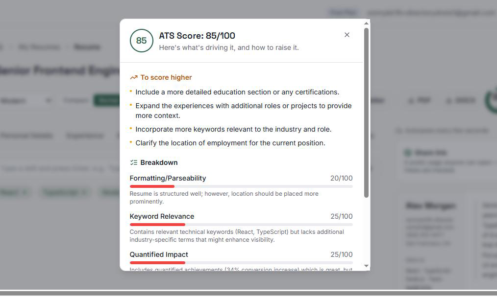 ResuMakeAi screenshot 2