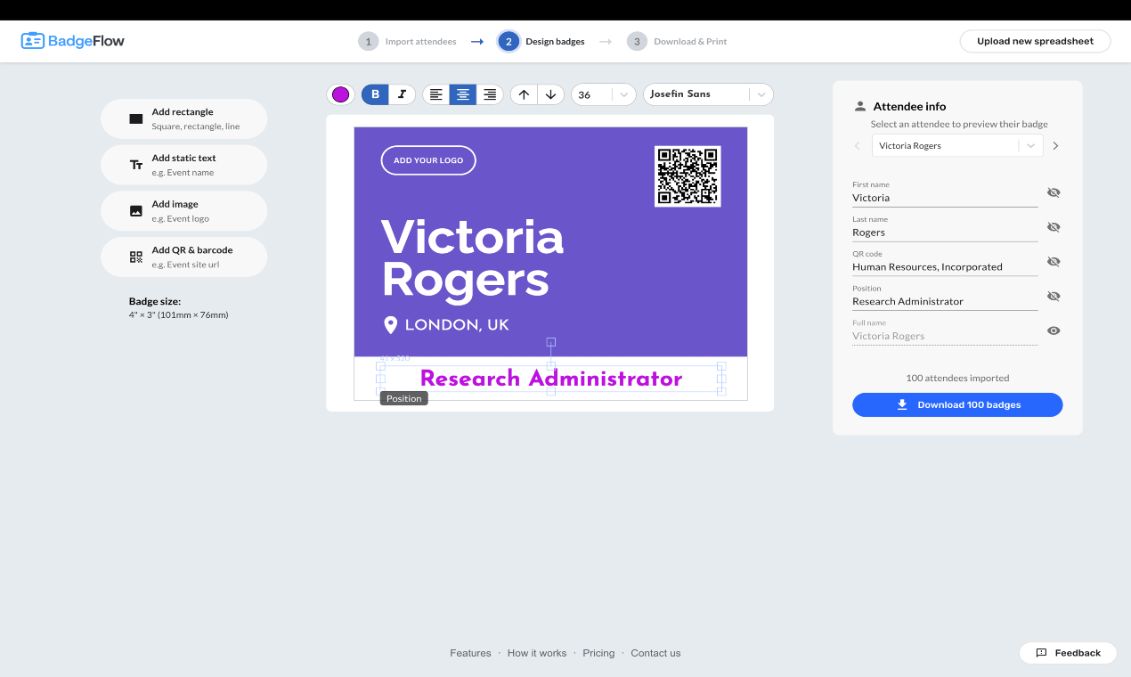 BadgeFlow screenshot 1