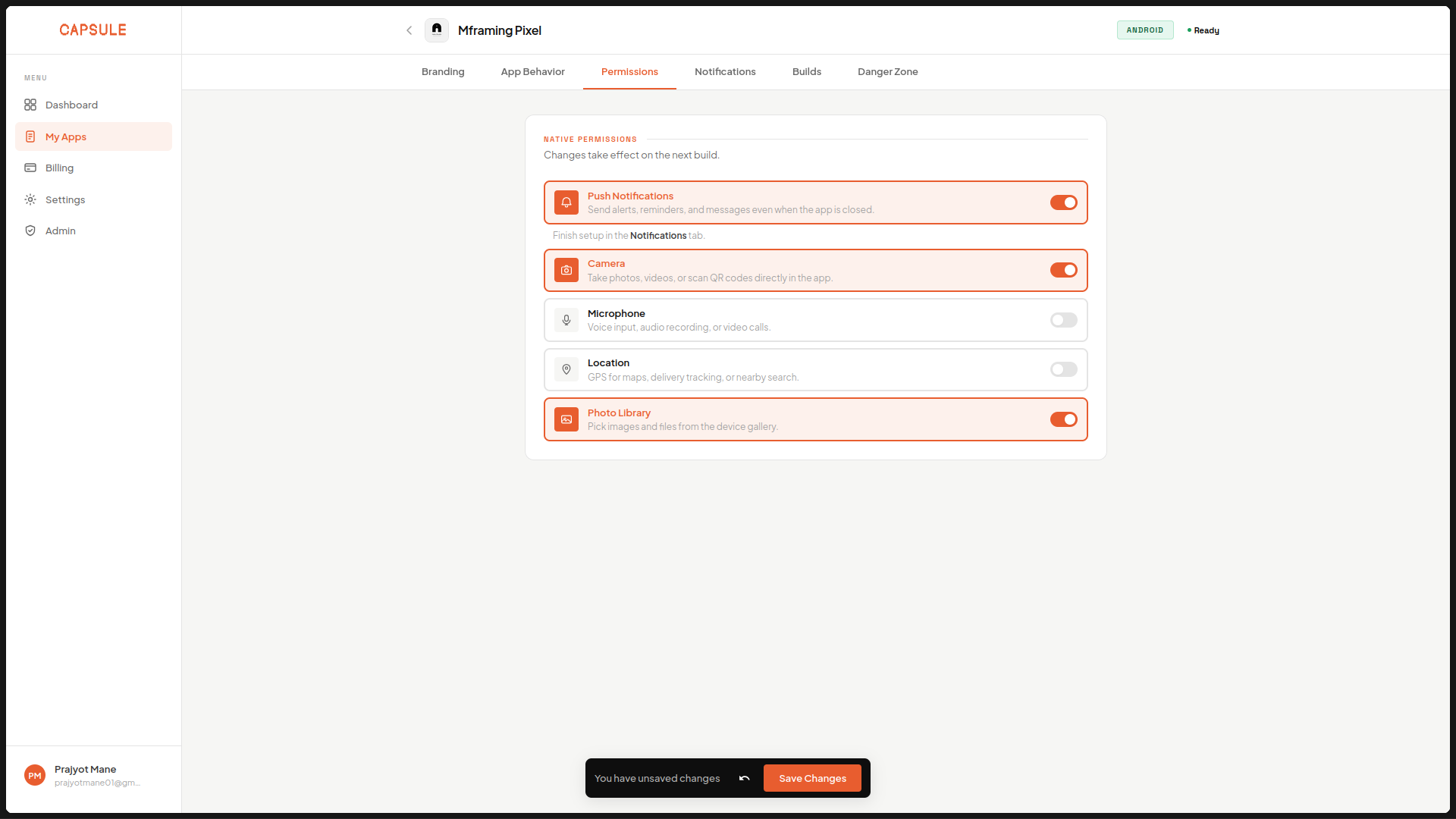 Capsule screenshot 2