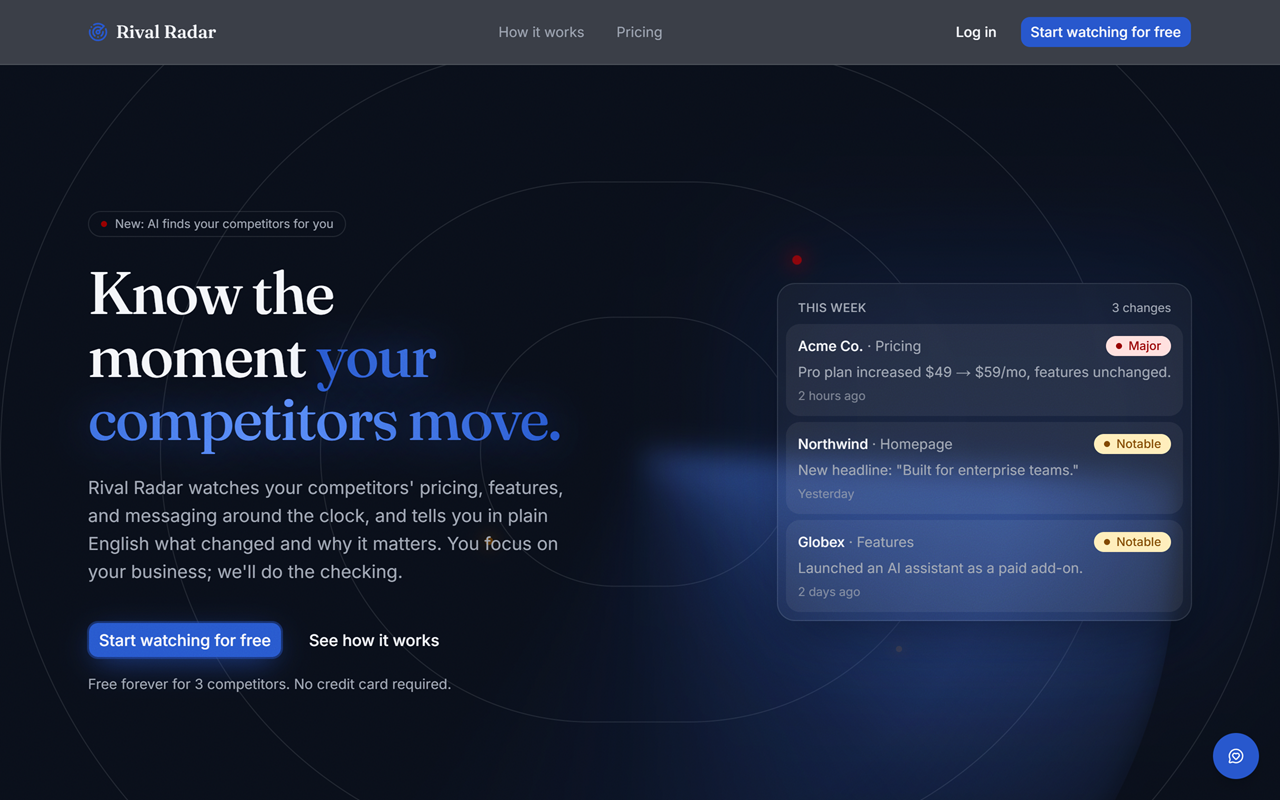 Rival Radar screenshot 1