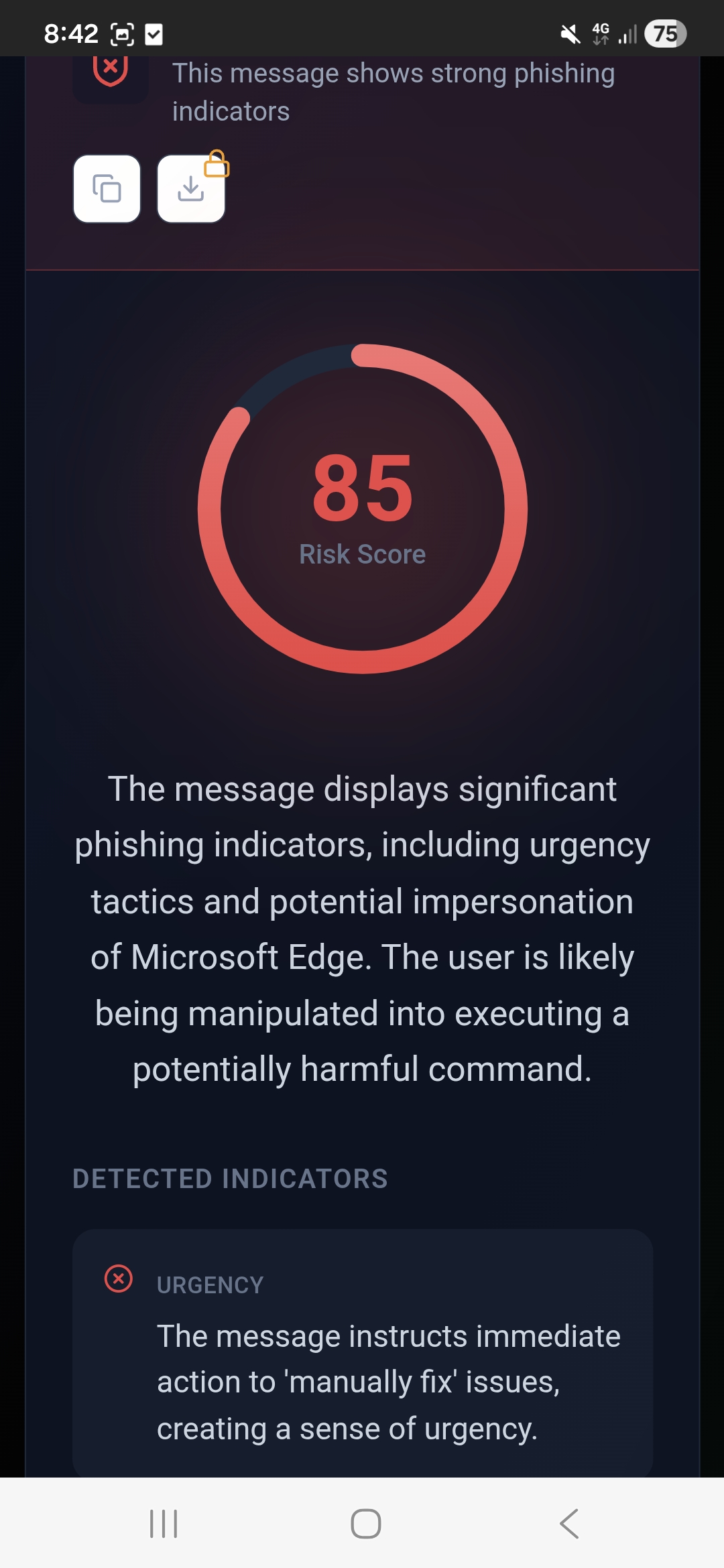 PhishGlass screenshot 1