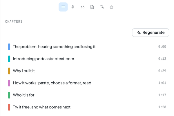 PodcastsToText screenshot 3