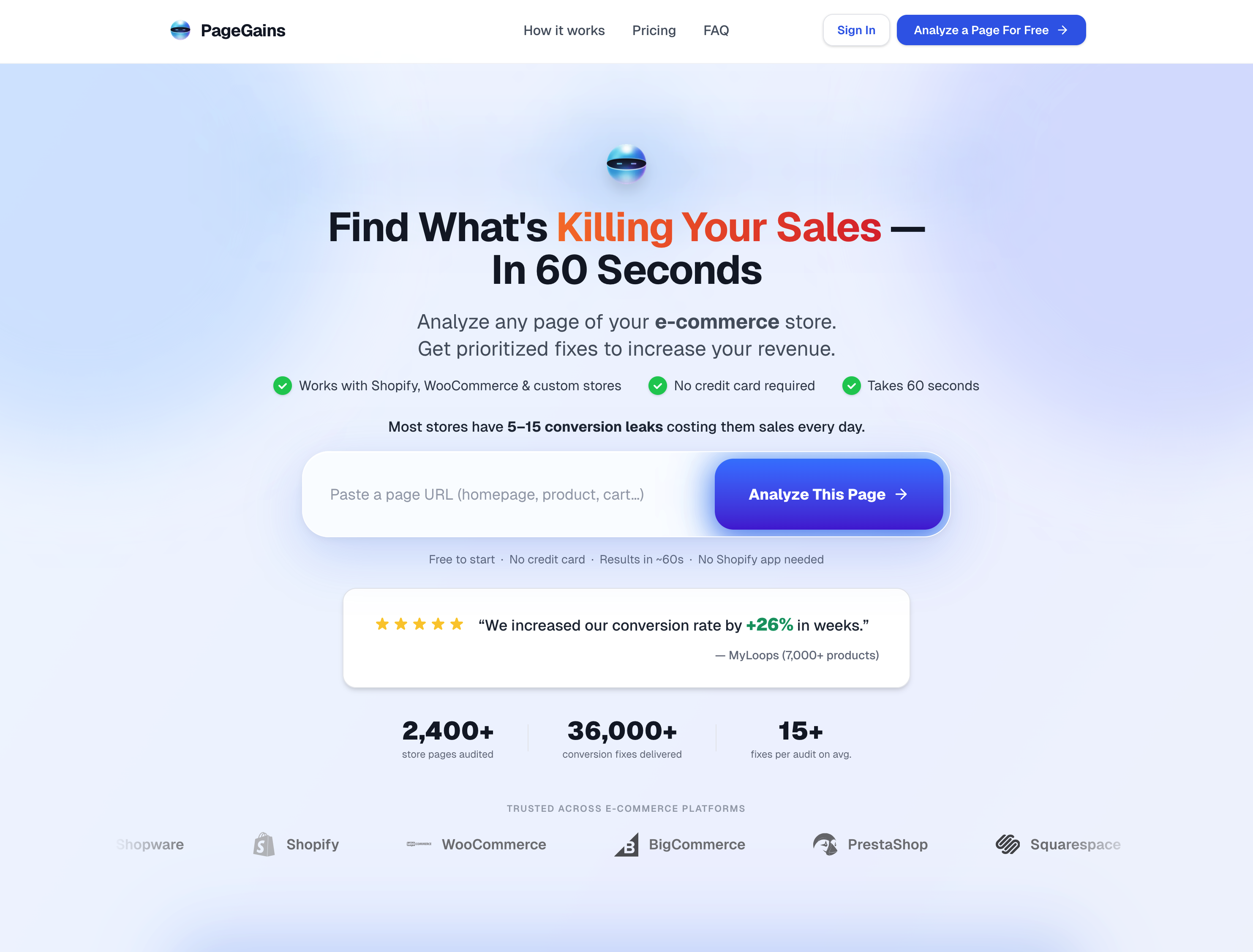 PageGains screenshot 1