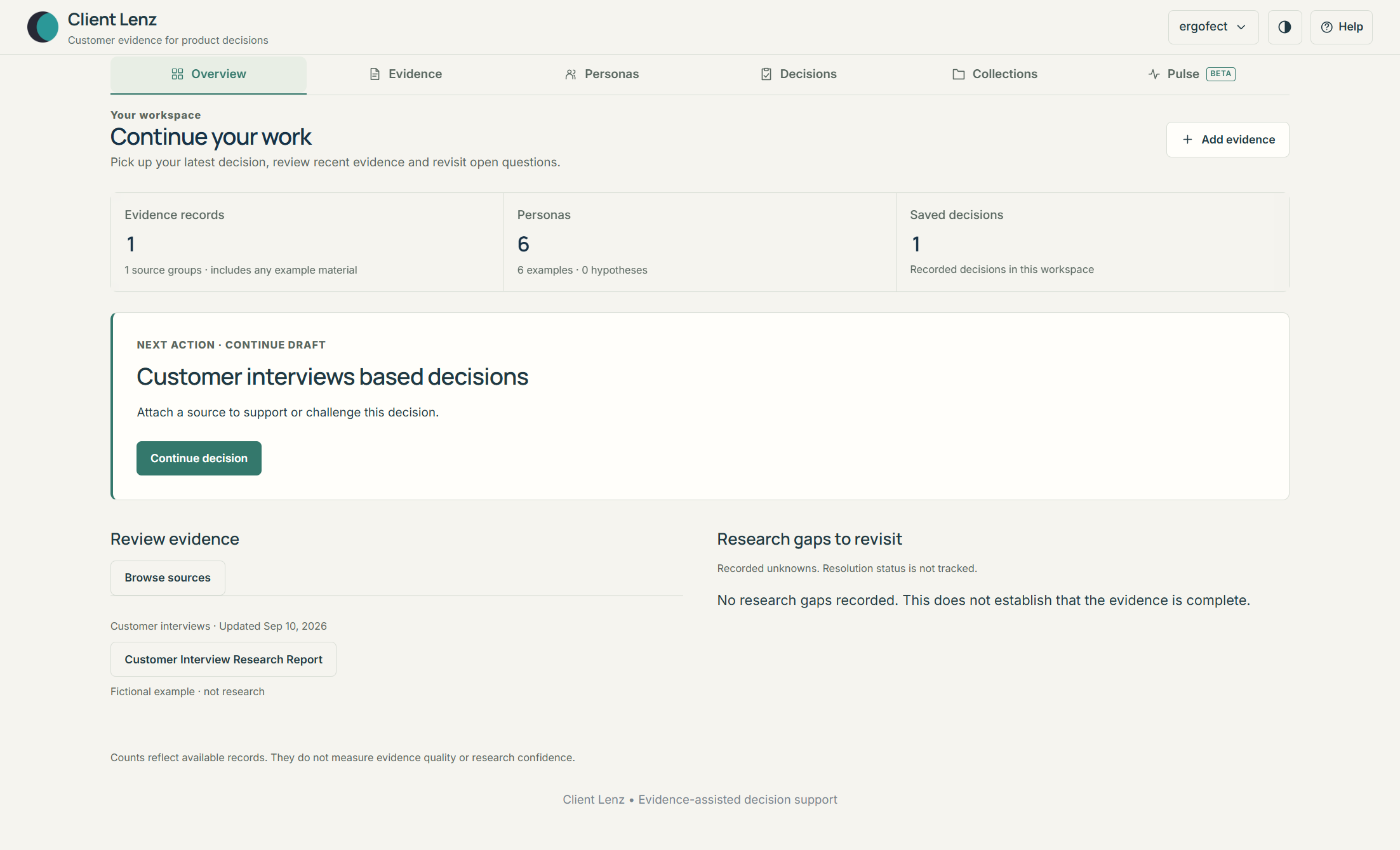 Client Lenz screenshot 1