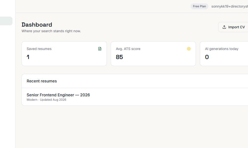 ResuMakeAi screenshot 1