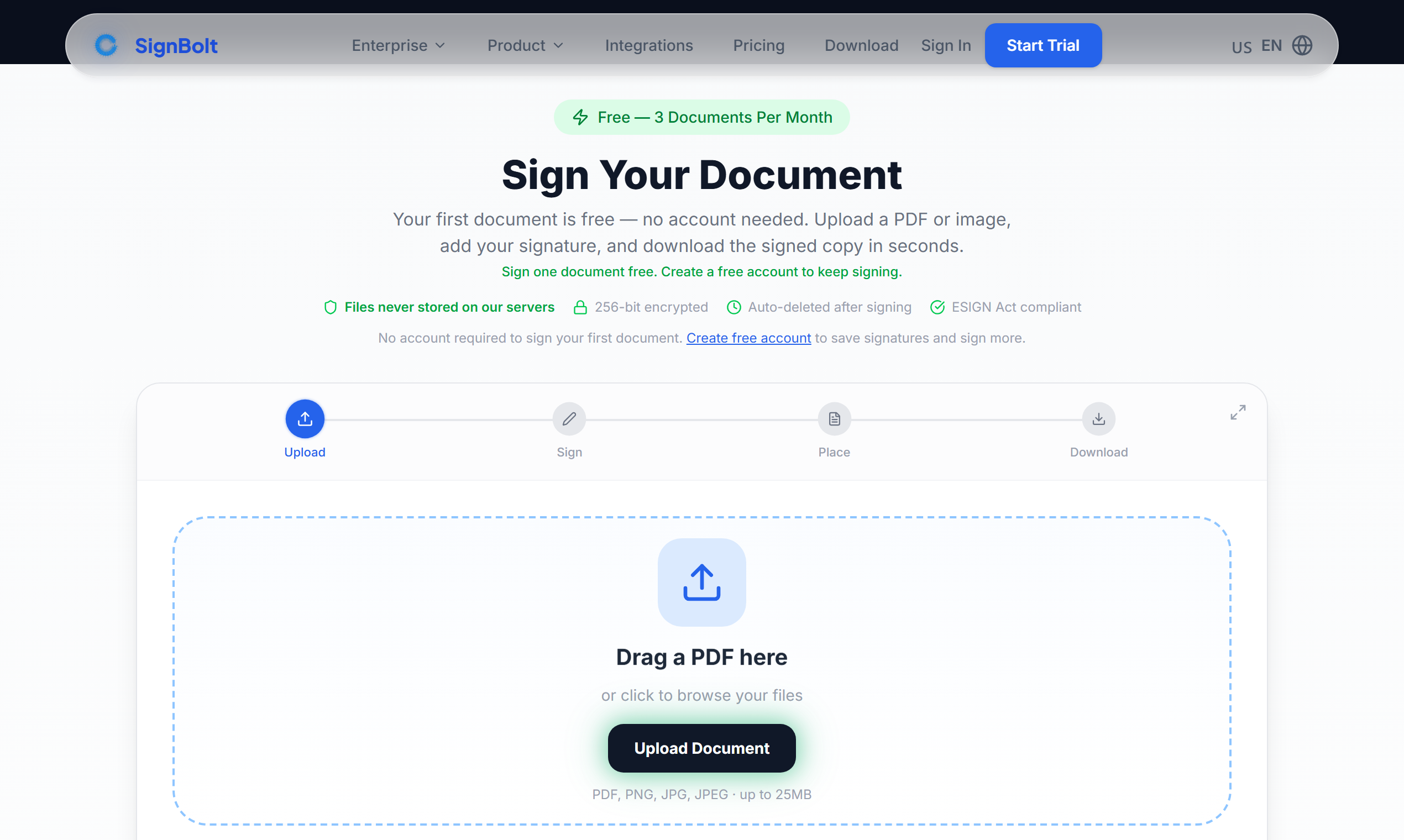SignBolt screenshot 1