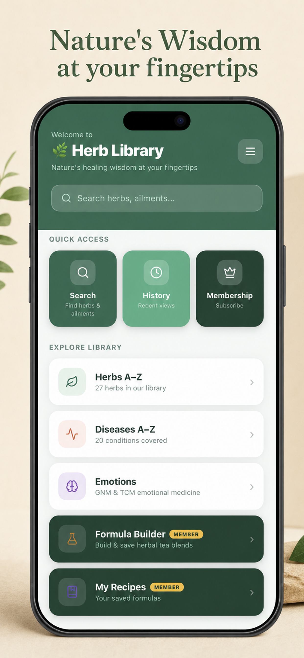 Herb Library screenshot 1