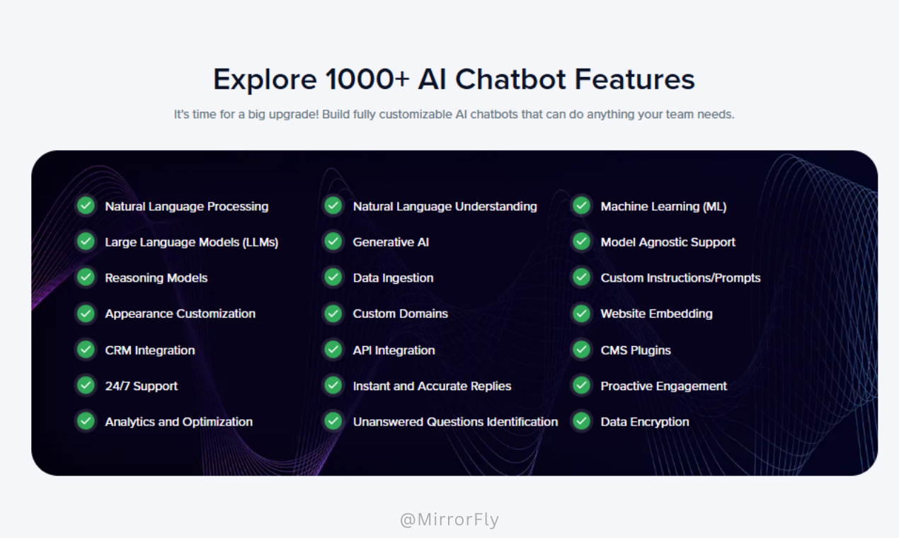 MirrorFly AI Chatbot Solution screenshot 3