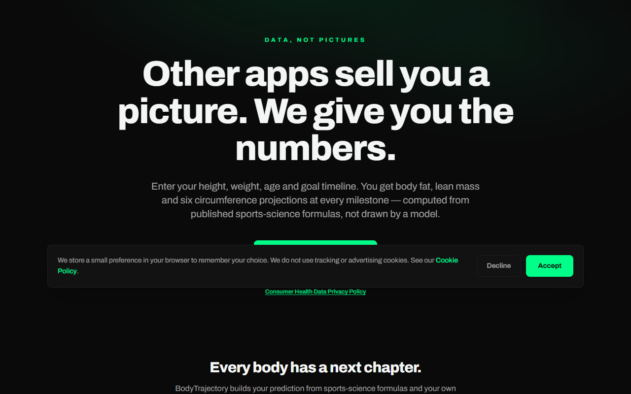 BodyTrajectory screenshot 1