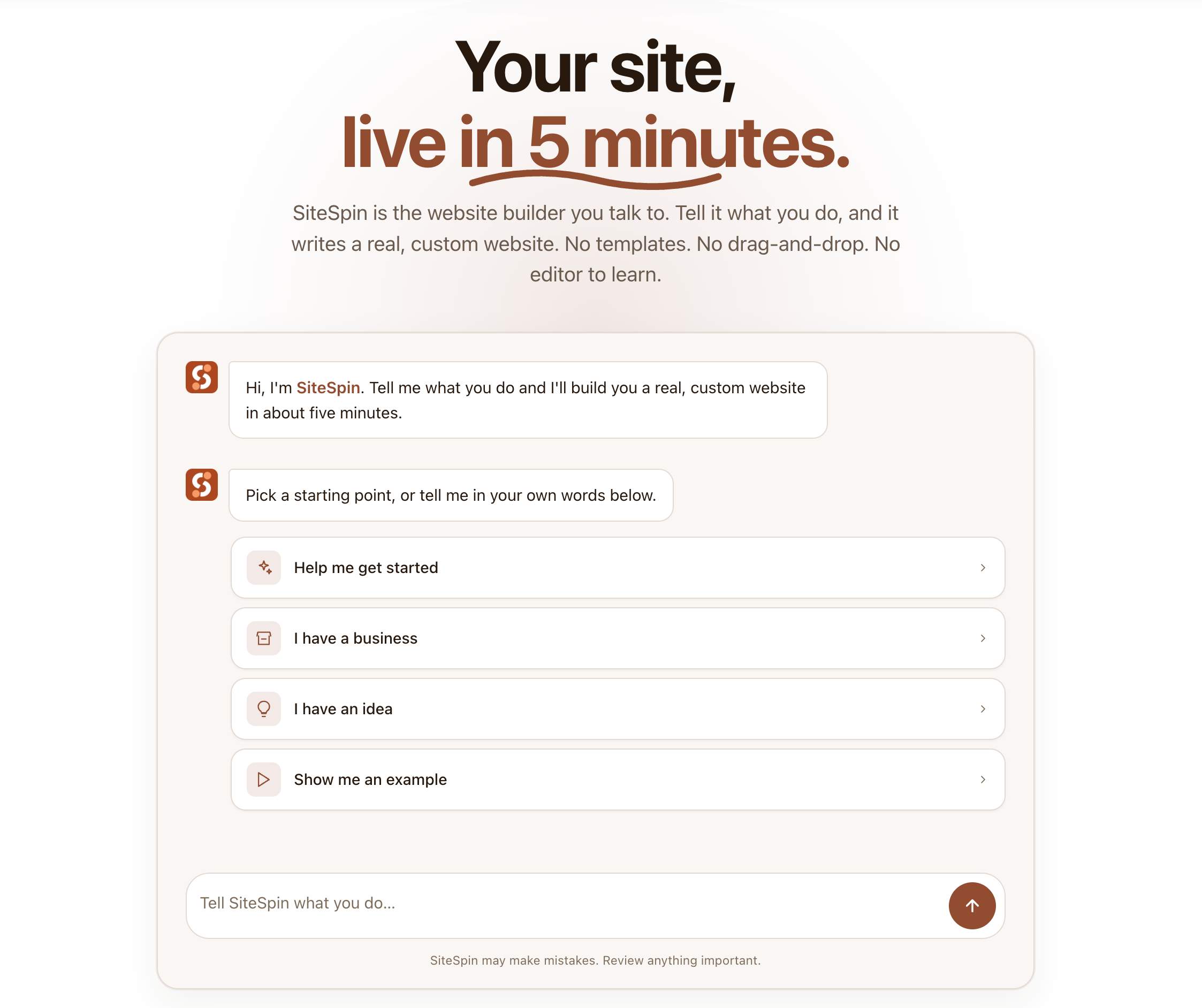 SiteSpin screenshot 1
