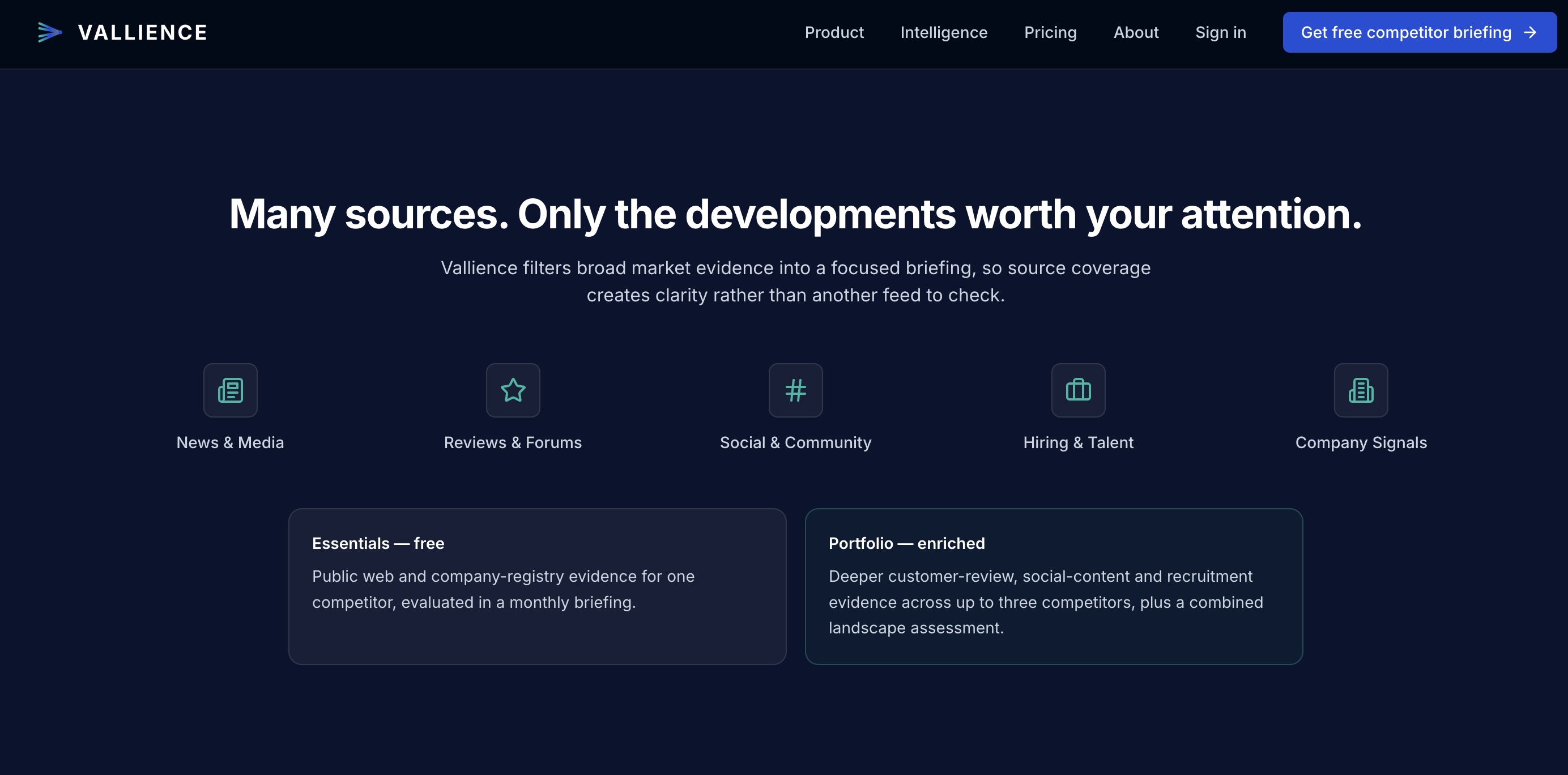 Vallience screenshot 1