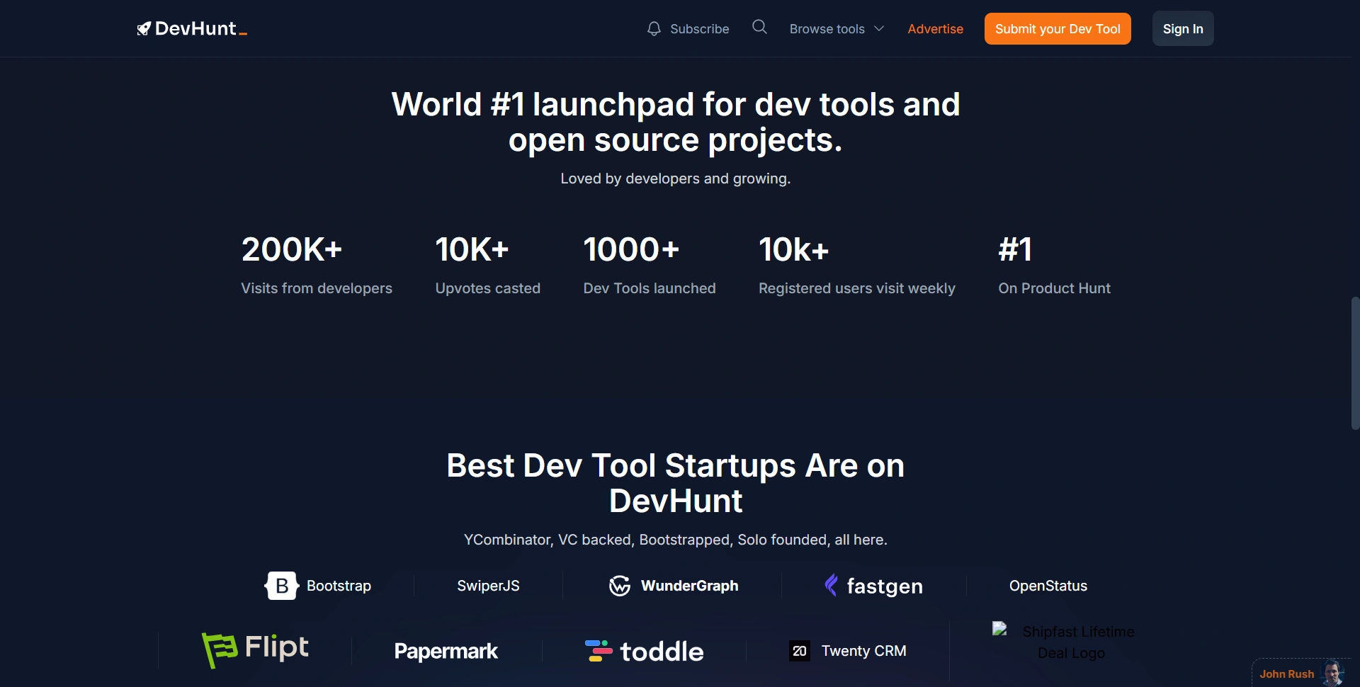 launchpad for dev tools