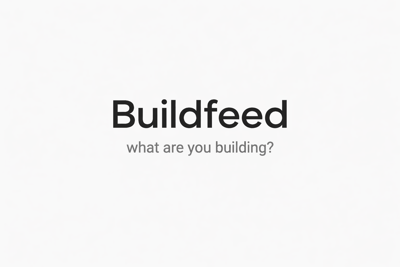 Buildfeed